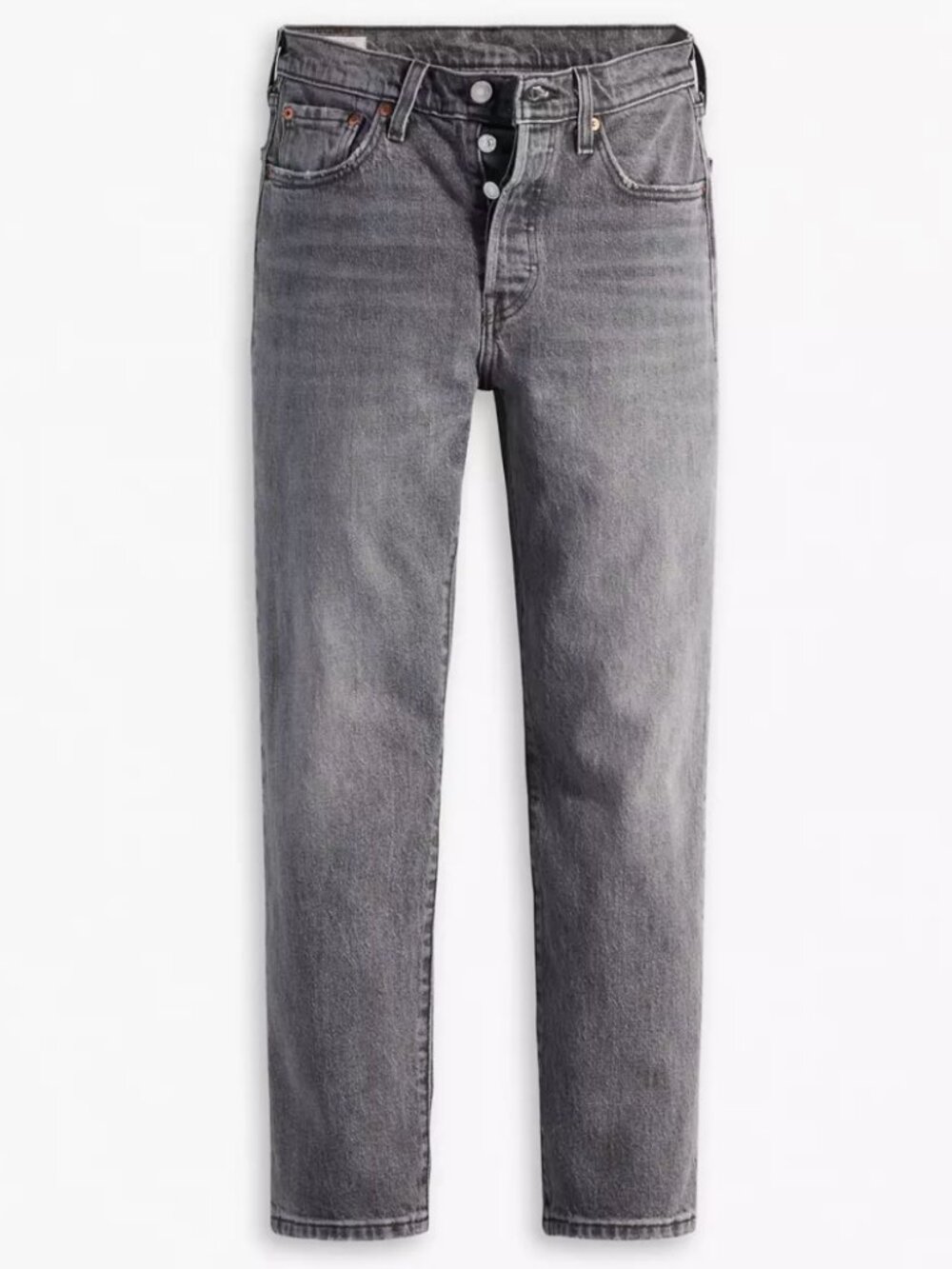 Levi's® Premium 501® Original Cropped Women's Jeans in Ashed Out Grey Sz 27 L 28